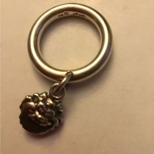 Warner Bros Silver Ring with Tasmanian Devil Ring